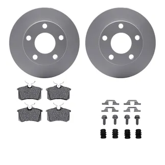 R1 Concepts WDUH1-73087 Carbon Series Brake Rotors W/ 5000 Oep Brake Pads & Hdw